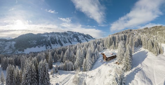 Einzigartige Lage der Wannenkopfhütte