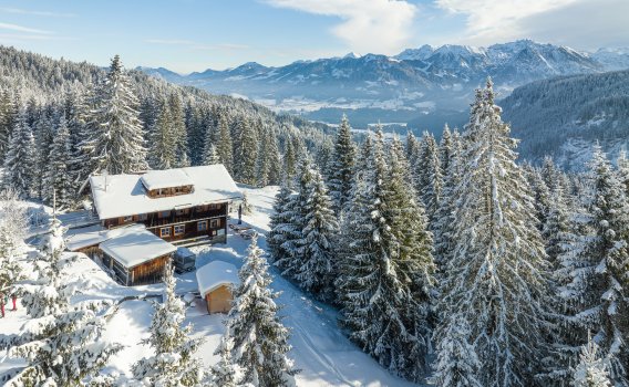 Blick auf die Allgäuer Berge