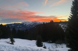Traumhaftes Panorama auf der Wannenkopfhütte