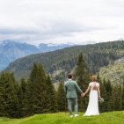 Hochzeitslocation im Allgäu mit Bergblick