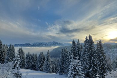 Sonnenuntergang Wannenkopfhütte