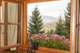 Die Wanderstöcke sind bereit - Wanderurlaub auf der Allgäuer Berghütte