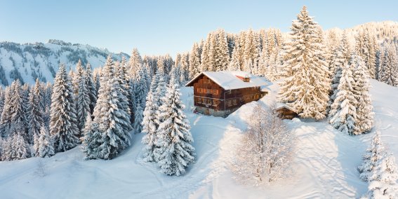 Einzigartige Berghütte mitten im Landschaftsschutzgebiet