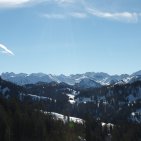 Bergpanorama im winterlichen Allgäu
