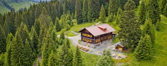 Die Wannenkopfhütte bei Oberstdorf