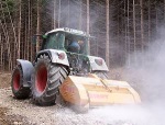 Fendt Vario mit modifizierter Kirpy Gesteinsfräse