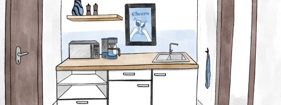 Weitnau stays kitchenette