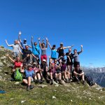 Gut gelaunte E5 Gruppe