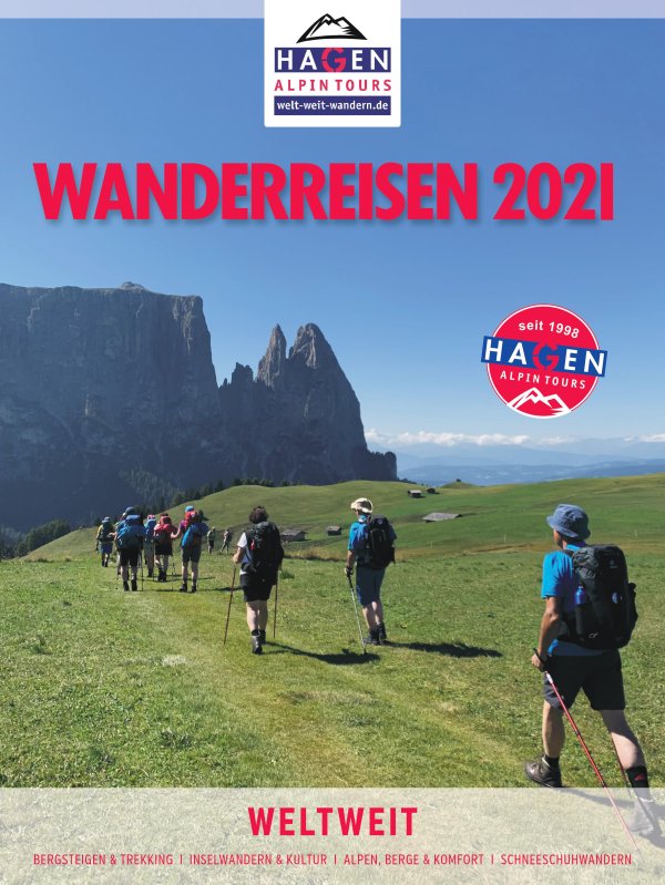 Titelseite Wanderkatalog 2021