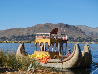 schwimmenden Schilfinseln