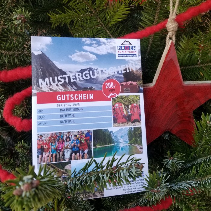 Gutschein Wandern Weihnachten