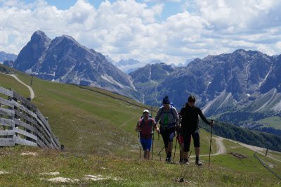 Am Plose mit Dolomiten