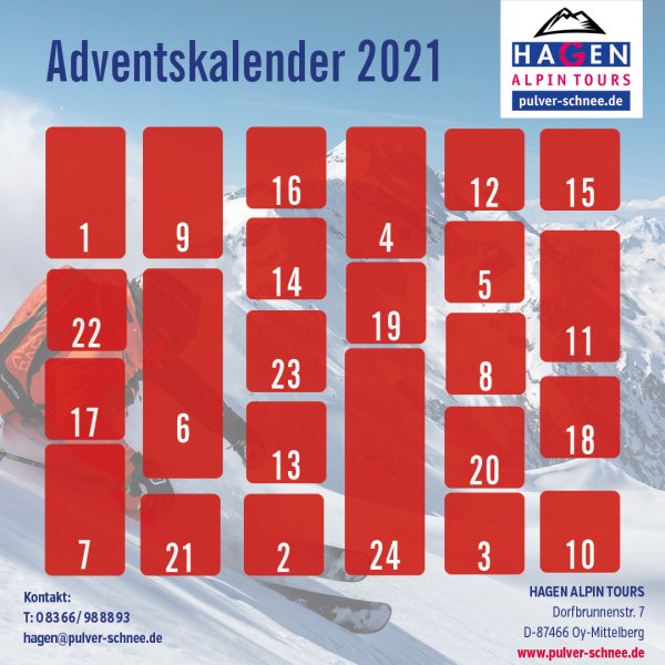 Adventskalender 2021 Skibild