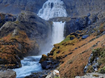 Wasserfall in den Westfjorden