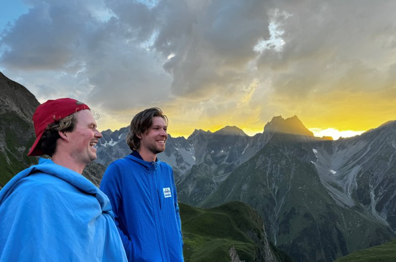 Sonnenuntergang Memminger Hütte
