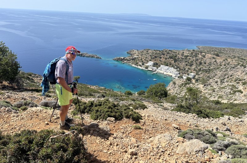 Abstieg nach Loutro mit Winni