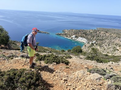 Abstieg nach Loutro mit Winni