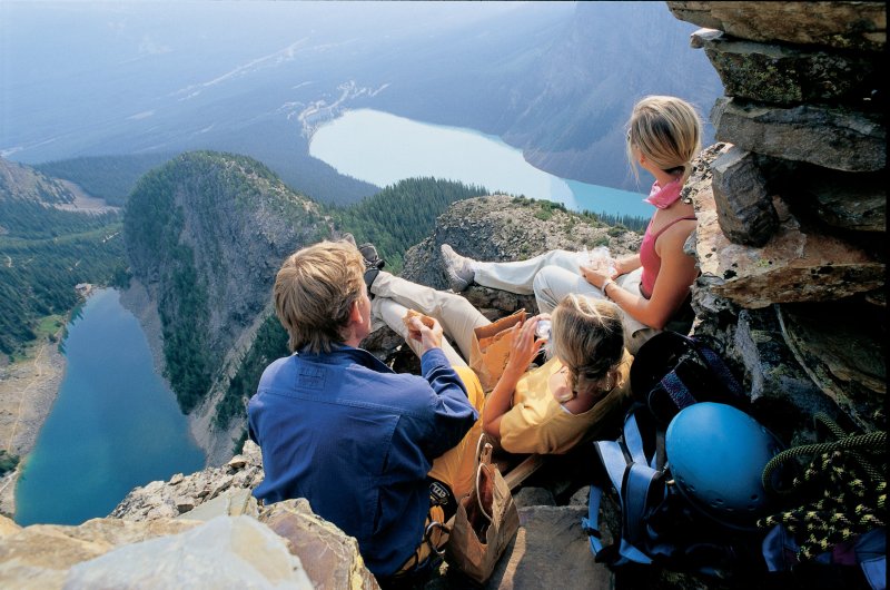 Blick auf Lake Louise