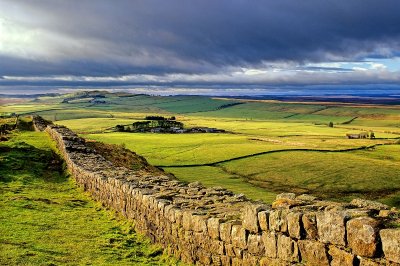 Abendstimmung am Hadrian's Wall