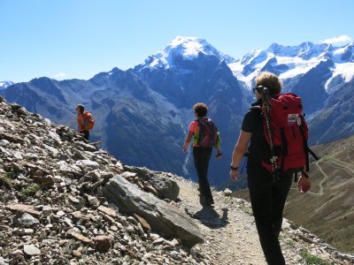 Goldseeweg mit Ortler 3904m Goldseeweg mit Ortler 3904m