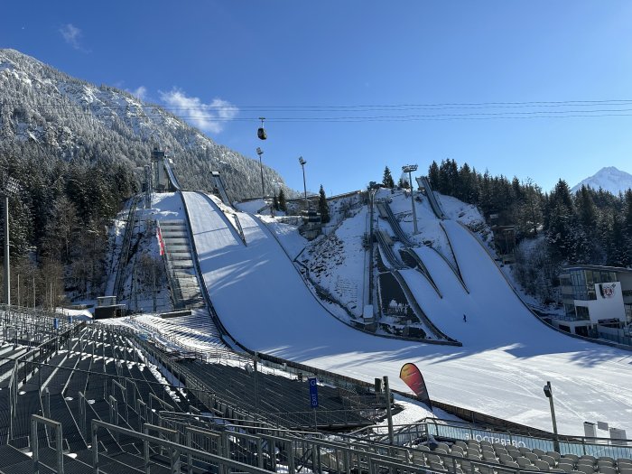 WM Skisprung Arena Winter