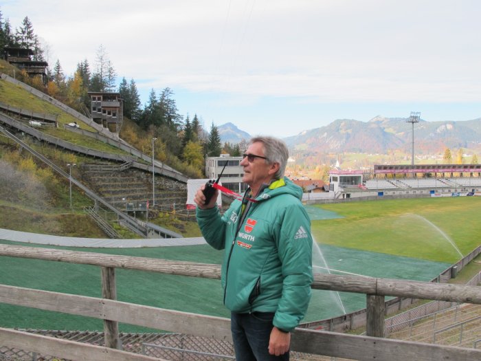 Hans Schmid an der Schanze