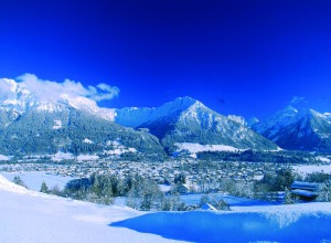 Oberstdorf im Allgäu in herrlichem Winterkleid