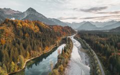 Auwaldsee & Iller im Herbst