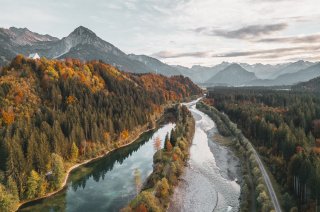 Auwaldsee & Iller im Herbst