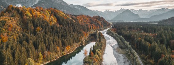 Auwaldsee & Iller im Herbst
