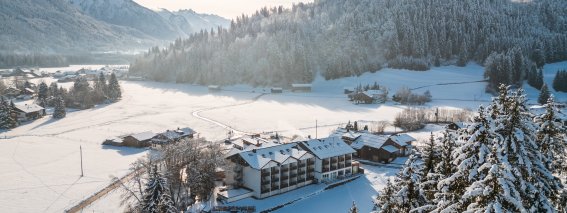 Hotel Frohsinn im Winterkleid