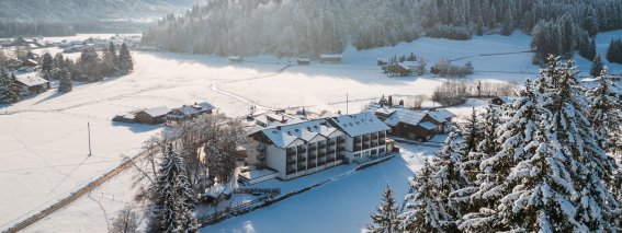 Hotel Frohsinn im Winterkleid