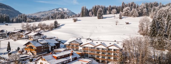 Hotel Frohsinn aus der Luft
