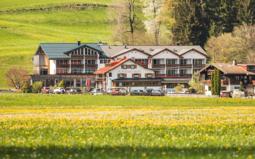 Blühende Wiesen ums Hotel