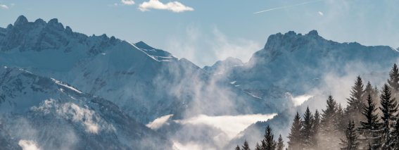 winterliches Bergpanorama