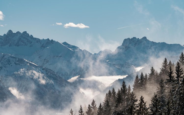 winterliches Bergpanorama