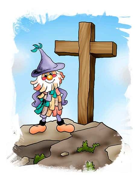 Gipefelkreuz Zeichnet