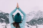 Yoga in den Bergen