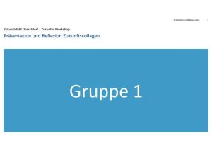 Zukunftscollagen 2035 aus der Projektgruppe